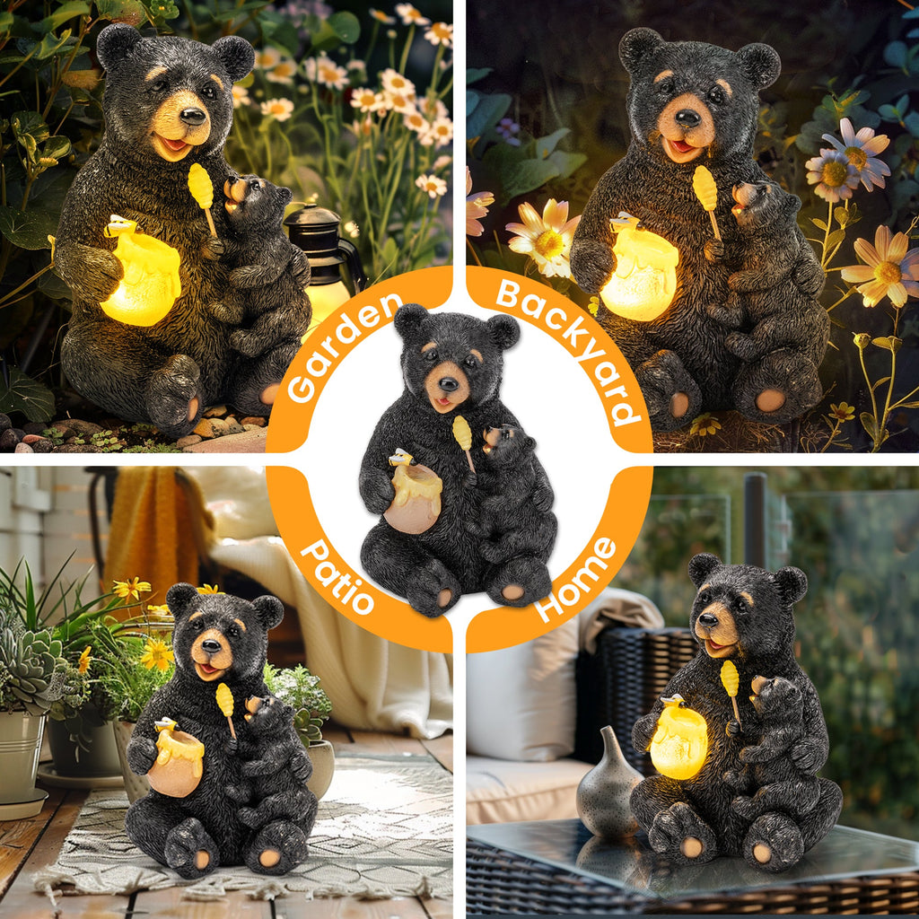 Gigalumi Solar Honey Bear Statue (1 Pack)