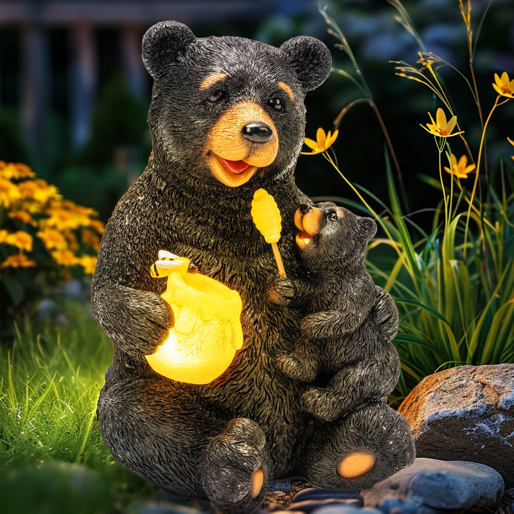 Gigalumi Solar Honey Bear Statue (1 Pack)
