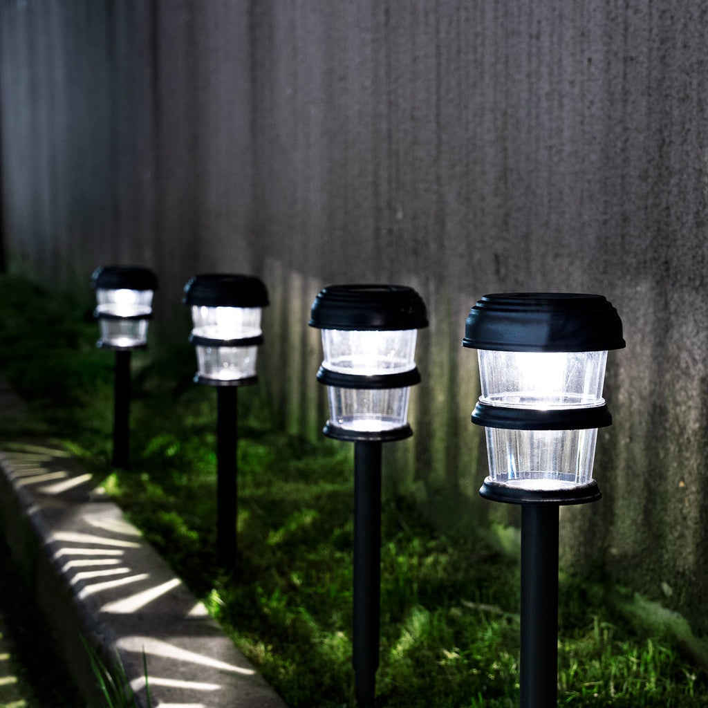 Gigalumi Tiered Solar Lawn Lights Set (12 Pack)