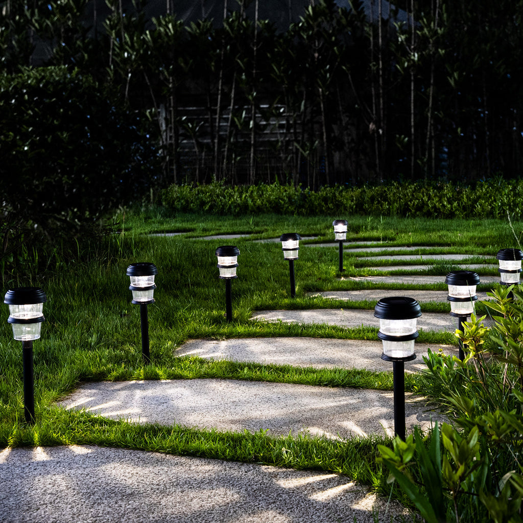 Gigalumi Tiered Solar Lawn Lights Set (12 Pack)