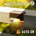 Horizontal Colorful Solar Deck Lights Set