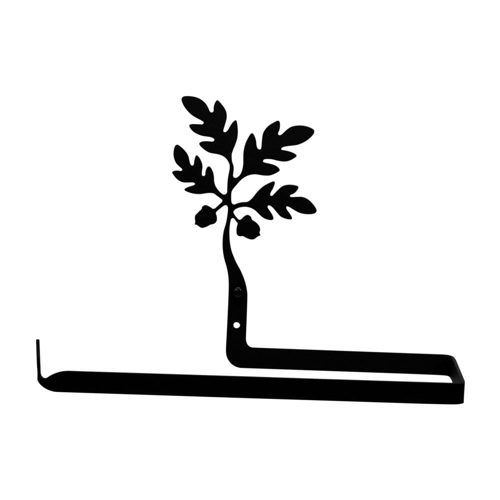 Wrought Iron Acorn Horizontal Wall Paper Towel Holder