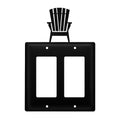 Wrought Iron Chairs Double GFCI Cover
